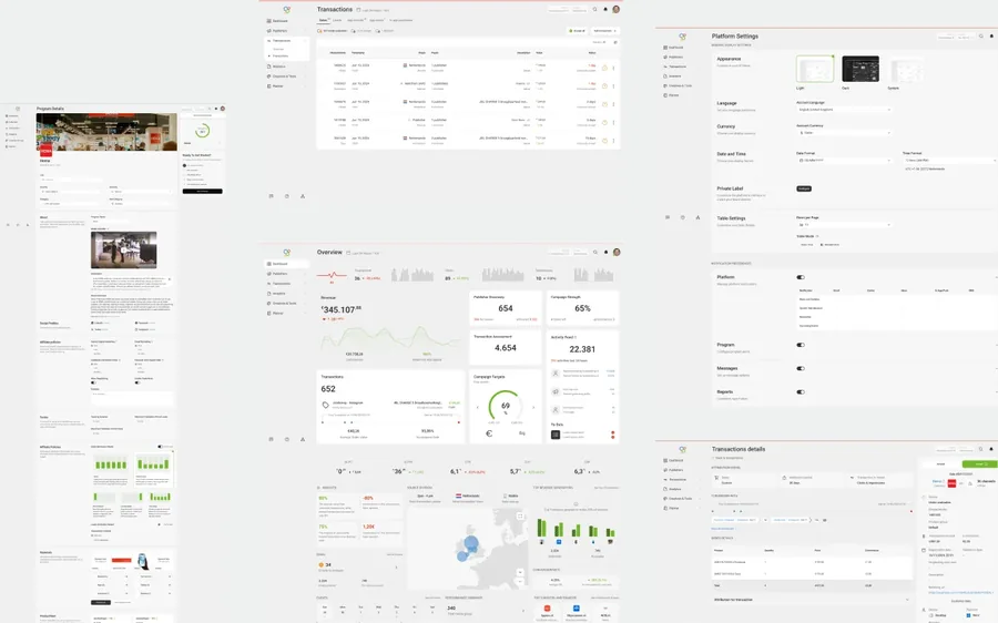 All platform screens